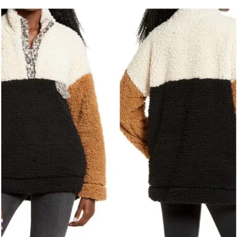 THREAD AND SUPPLY-Teddy bear fleece pull over